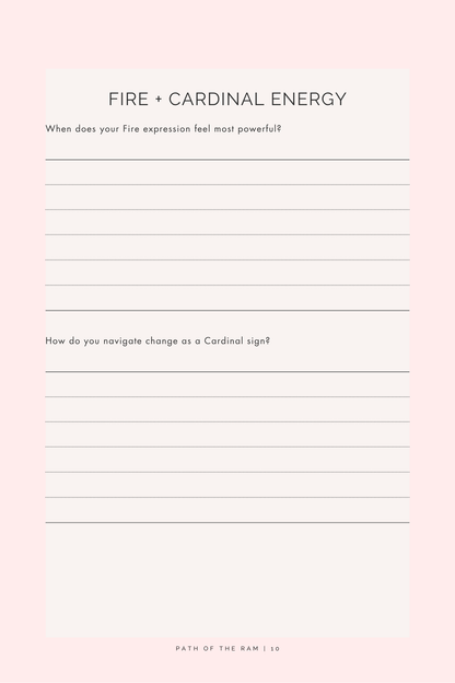 Path of the Ram: An Aries Reflection Journal