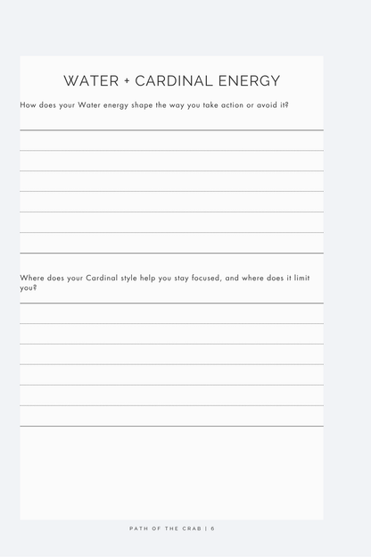 Path of the Crab: A Cancer Reflection Journal