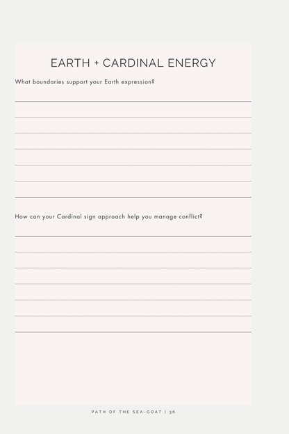 Path of the Sea-Goat: A Capricorn Reflection Journal