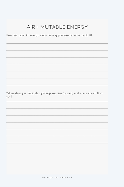 Path of the Twins: A Gemini Reflection Journal