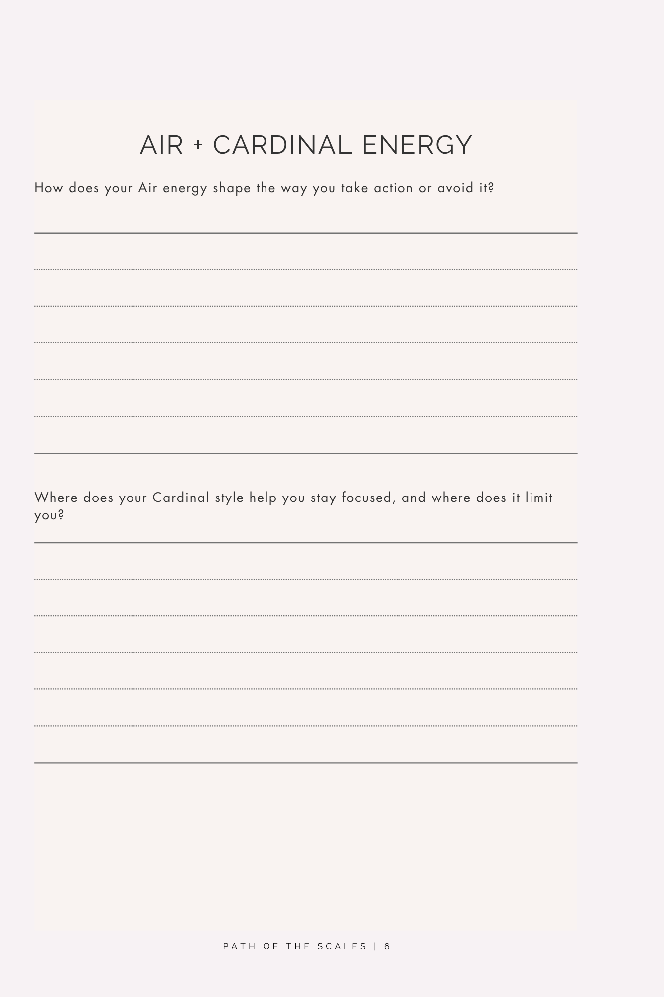 Path of the Scales: A Libra Reflection Journal