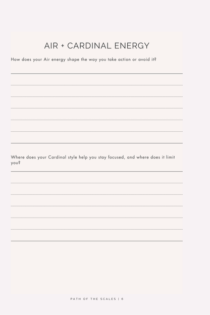 Path of the Scales: A Libra Reflection Journal