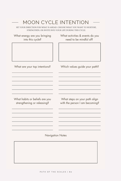 Path of the Scales: A Libra Reflection Journal