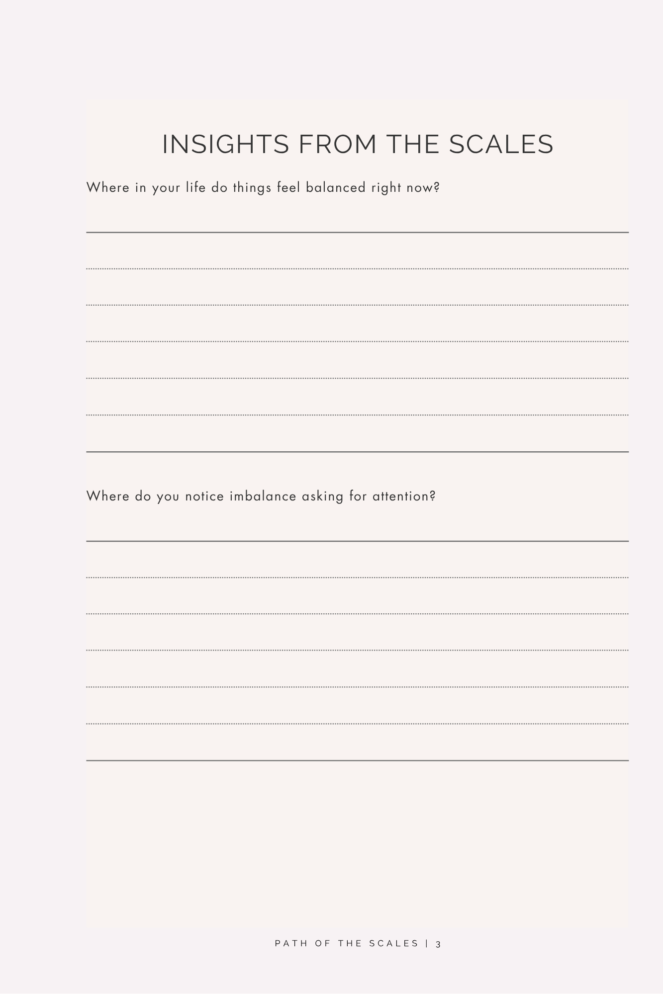 Path of the Scales: A Libra Reflection Journal