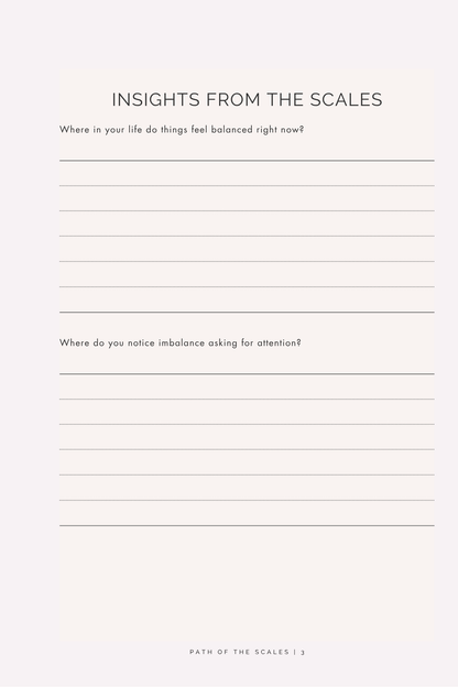 Path of the Scales: A Libra Reflection Journal