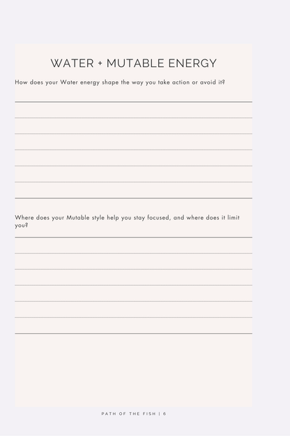 Path of the Fish: A Pisces Reflection Journal