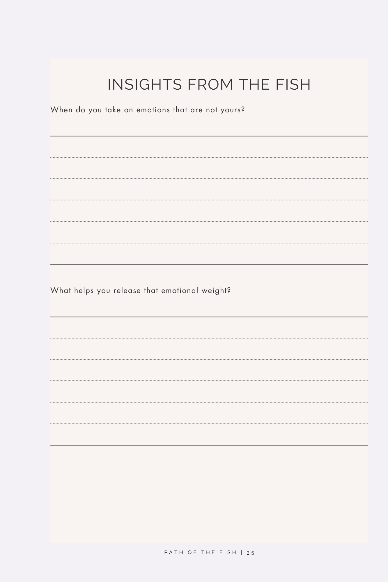 Path of the Fish: A Pisces Reflection Journal
