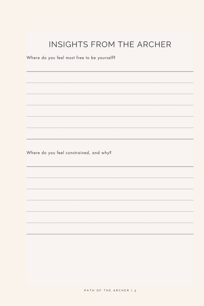 Path of the Archer: A Sagittarius Reflection Journal